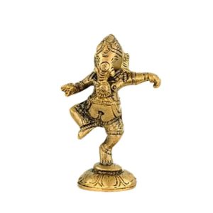 Statue Ganesh Dansant Laiton