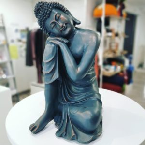 Statue Bouddha bleu 40cm