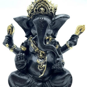Statue Ganesh Noir 13cm